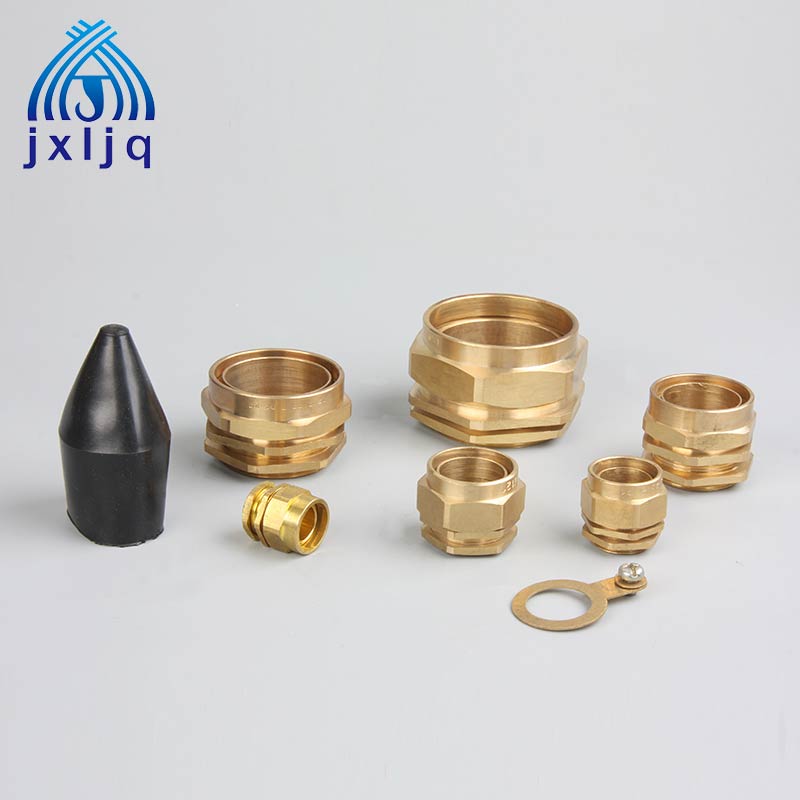 Brass Cable Glands For Armoured Steel Cable Indoor Use IP30 Gland Shroud Wire 