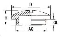 Brass Screw Cap supplier_Round Brass Screw Cap drawing