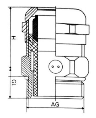 Breathable Cable Gland supplier_Breathable Cable Gland drawing