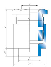 Marine Cable Gland manufacturer_Marine Cable Gland TH Type drawing