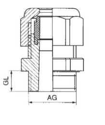 Compression Cable Gland Supplier_Nylon Cable Gland Drawing